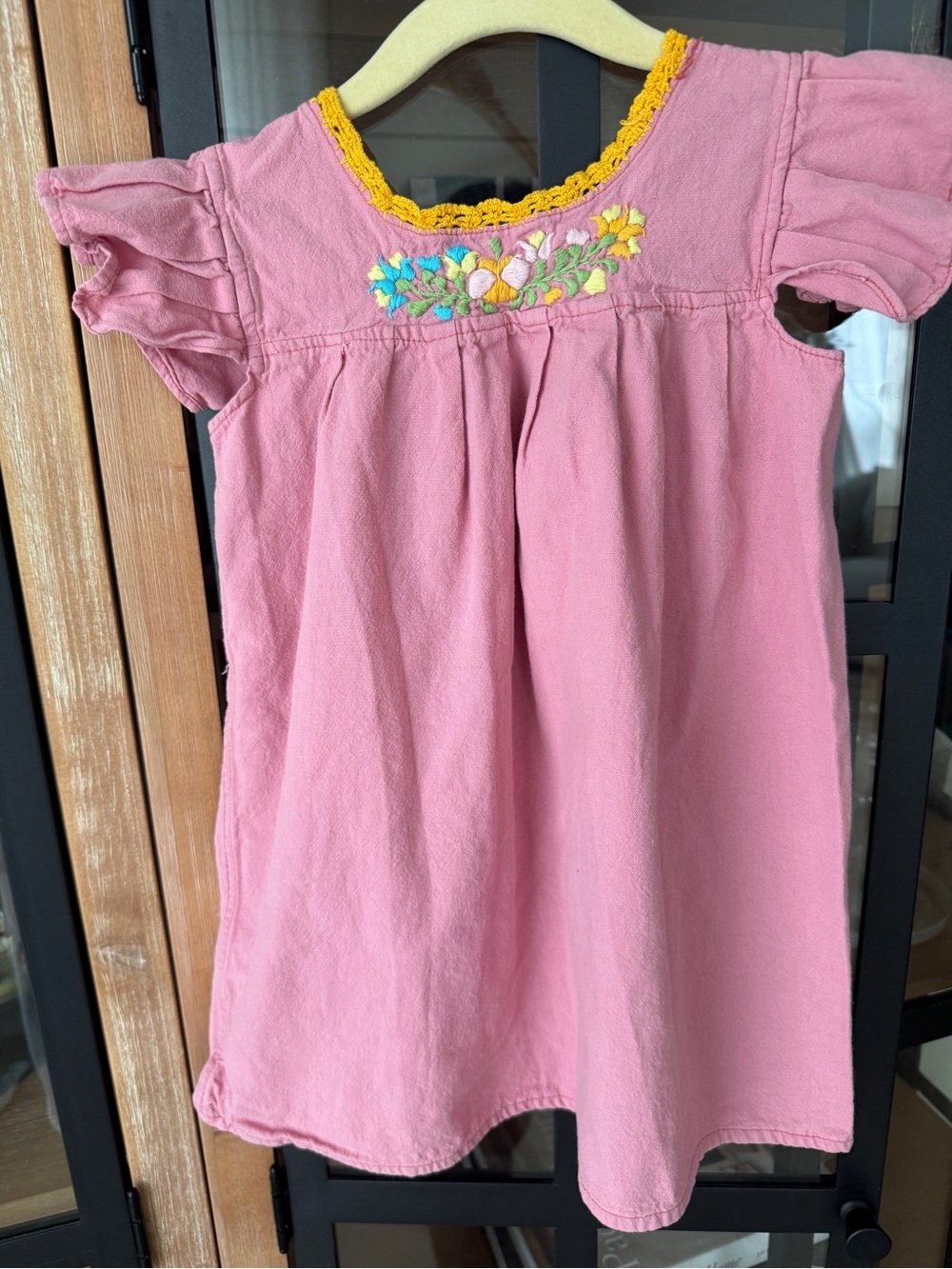 Margarita Mercantile toddler girl dress embroidered oaxacan mi golondrina floral - Picture 6 of 7